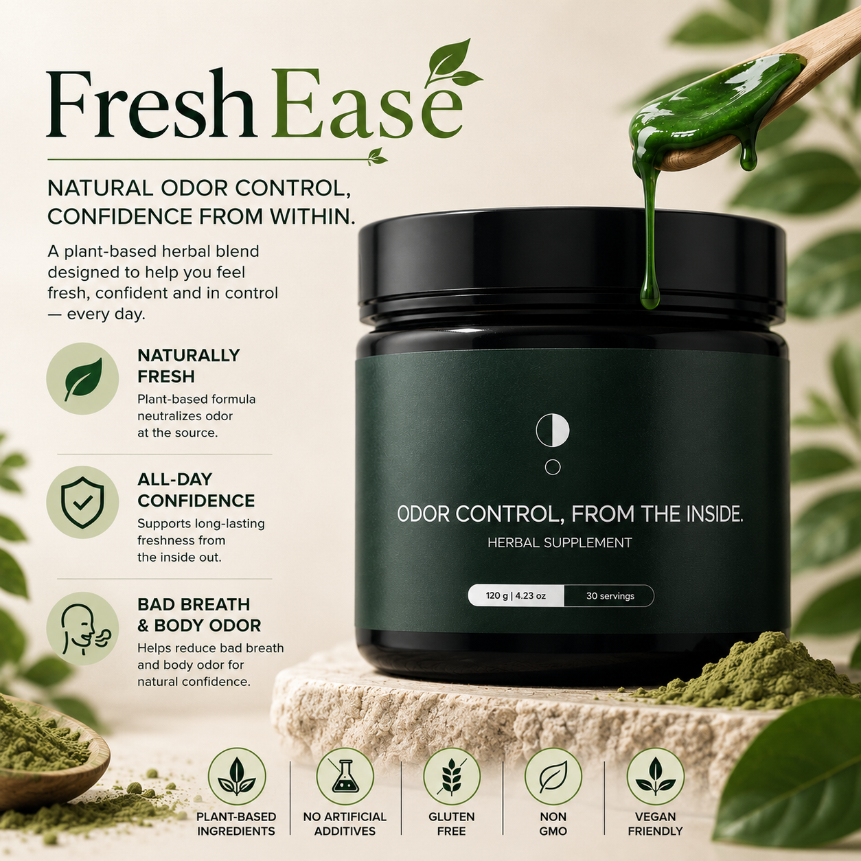 FreshEase - Anti-Bad Breath Herbal Gel